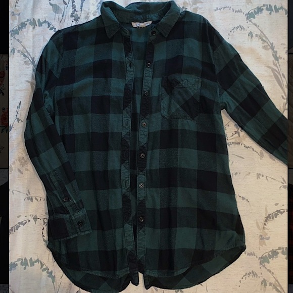 Hunter Green Flannel - Picture 2 of 2